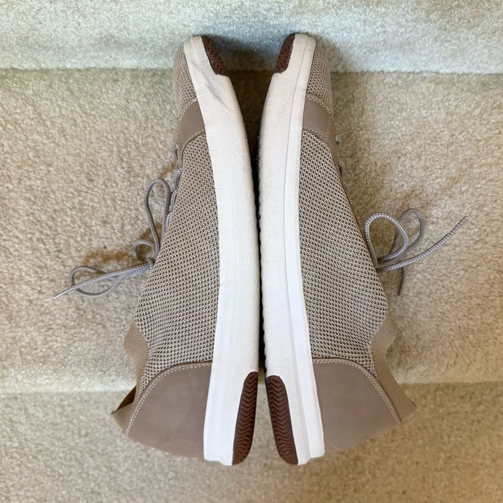 Dockers Franklin Smart Series Knit Lace Up Sneaker‎ Tan Beige Men’s 11.5